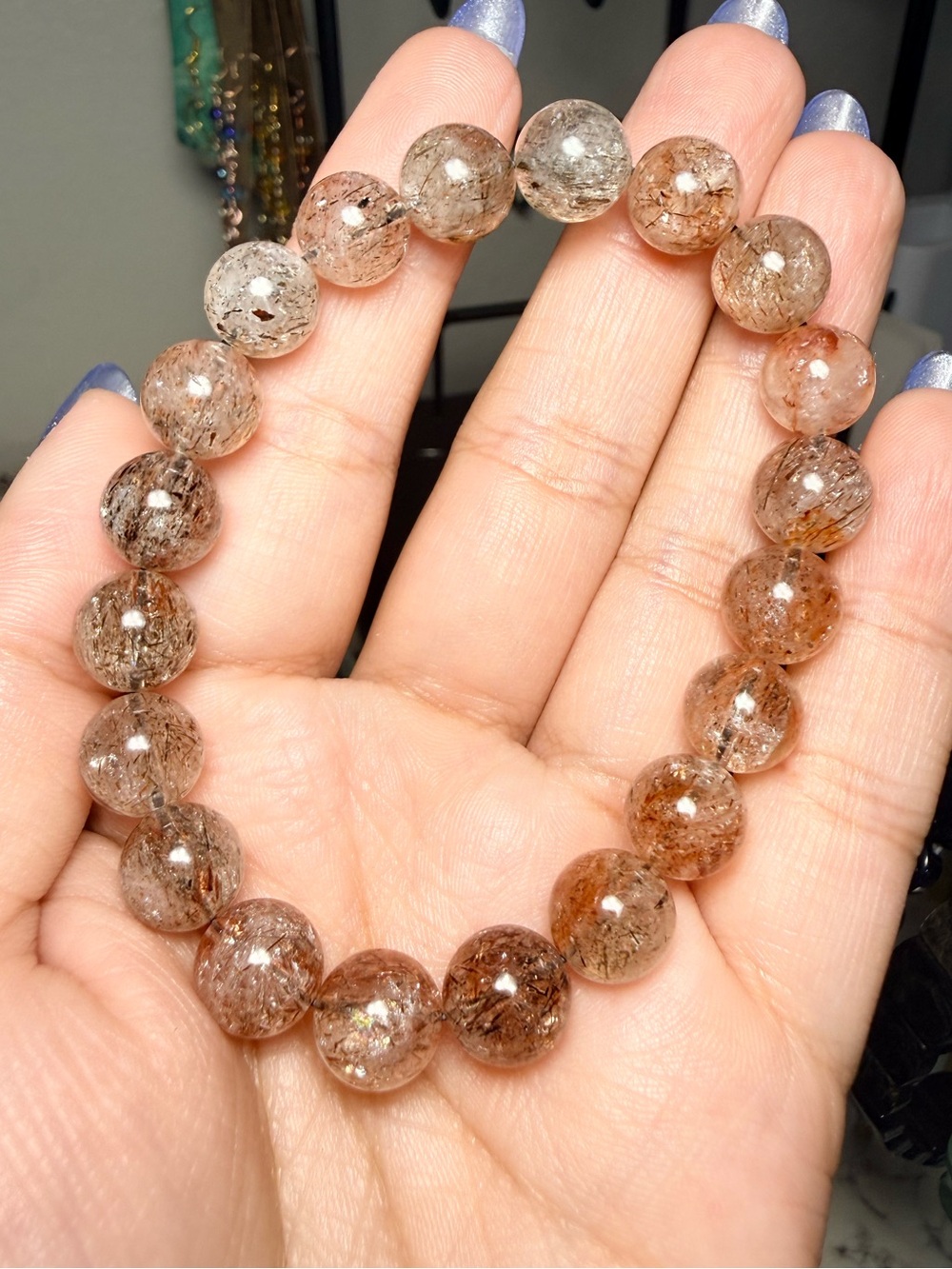 9mm Genuine Copper Super Seven Bracelet
